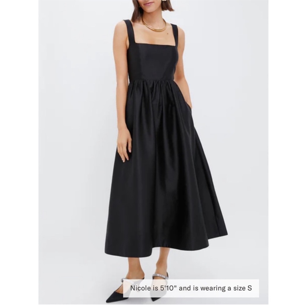 Tuckernuck Black Sleeveless Midi Sundress